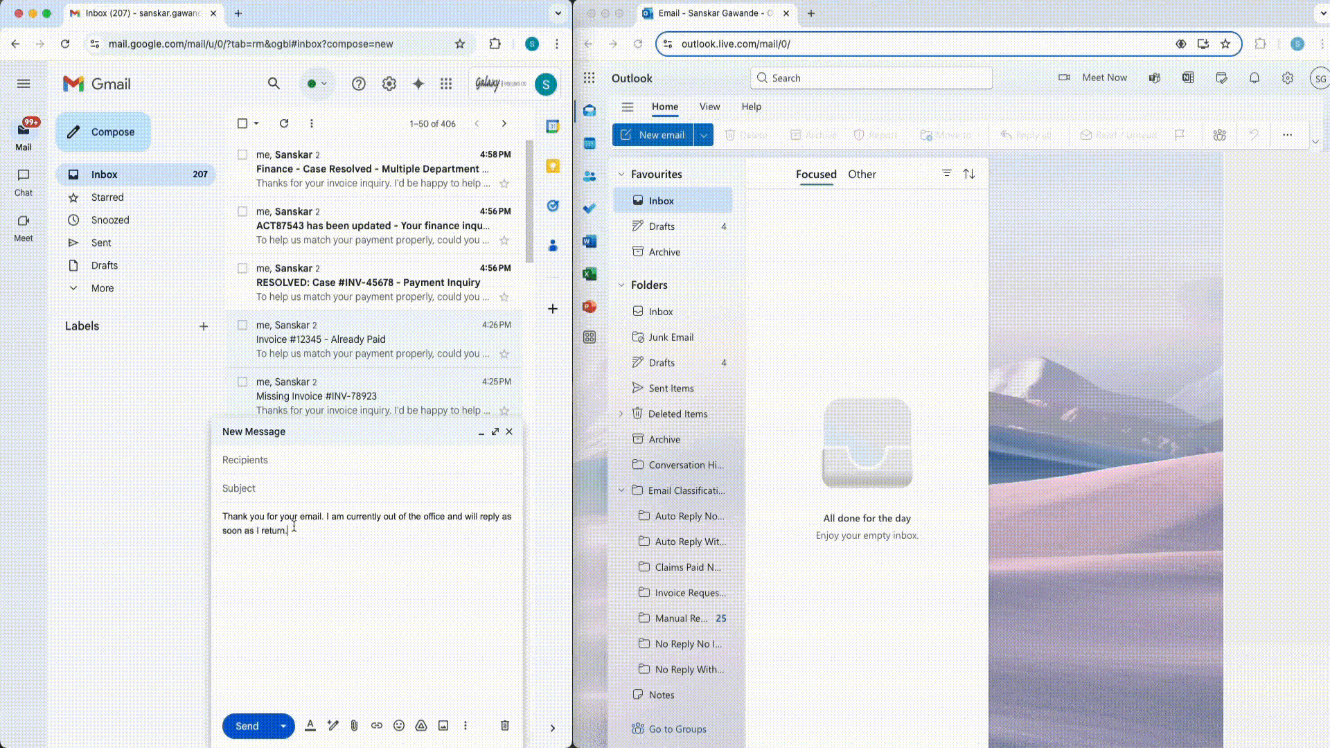 Auto Reply – No Info