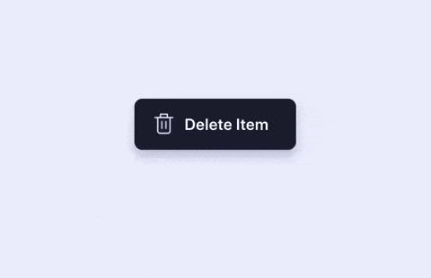 Animation showing button in UI