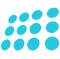 tilted 12 blue dots design element