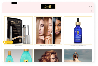 cosmetic ecommerce website design
